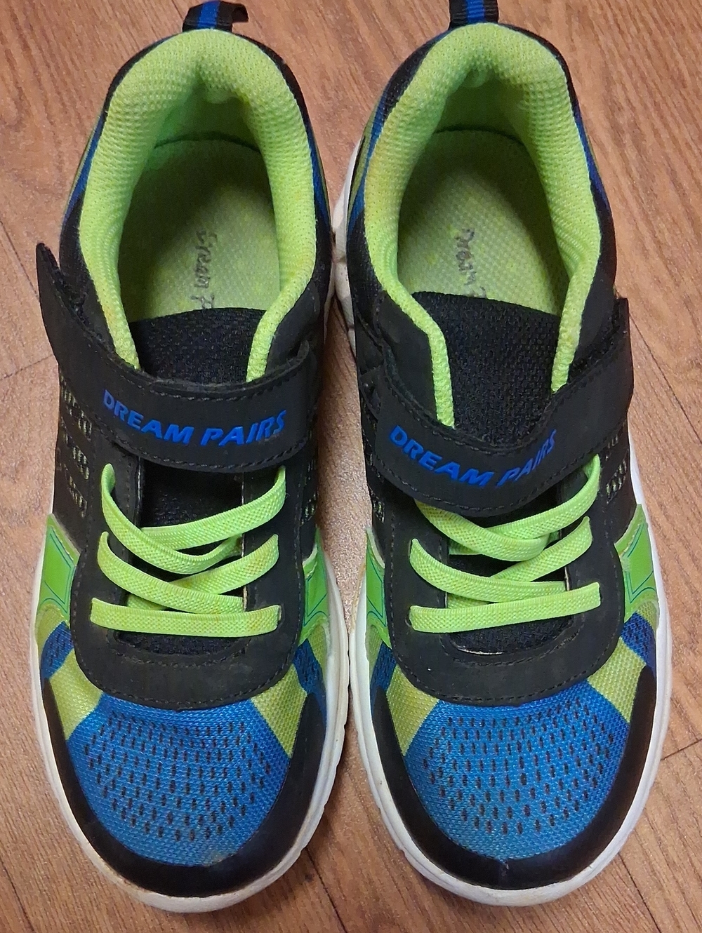Dream Pairs Blue, Black & Green Kids Sneaker